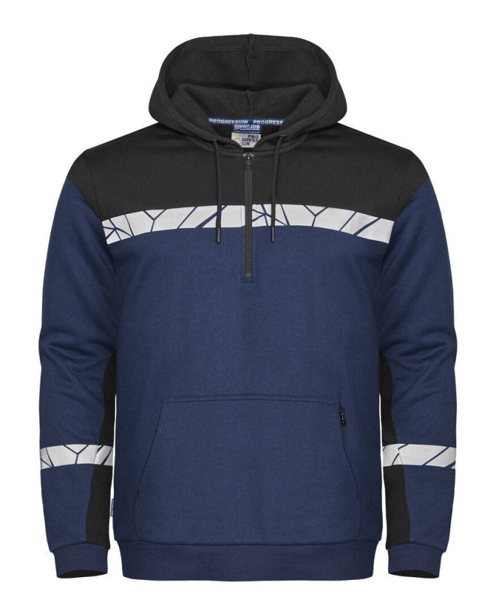 7104 SUDADERA CON CAPUCHA 1/2 ZIP 7104 SUDADERA CON CAPUCHA 1/2 ZIP 9910-VIS NEW WAVE