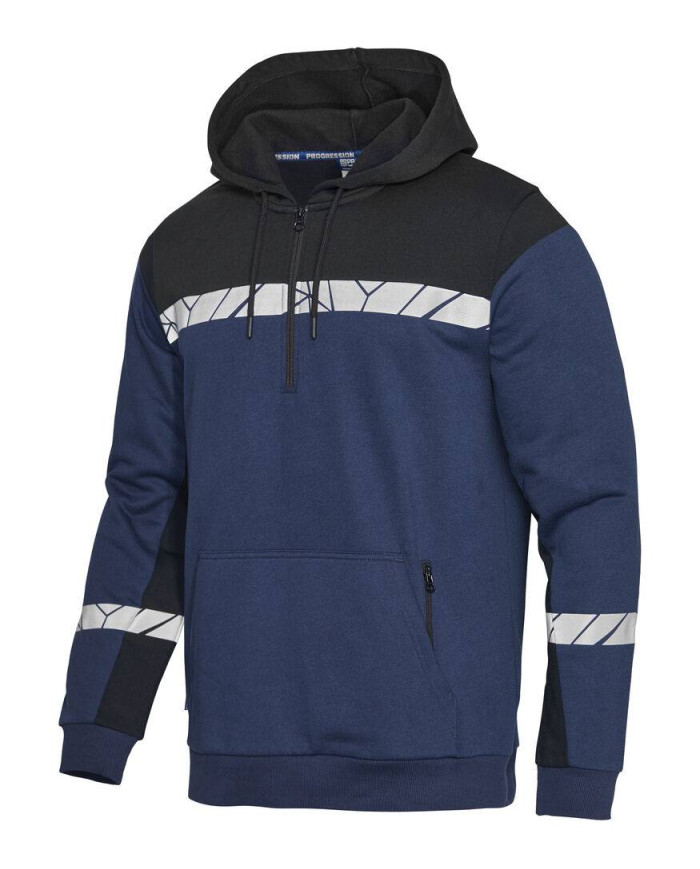 7104 SUDADERA CON CAPUCHA 1/2 ZIP 7104 SUDADERA CON CAPUCHA 1/2 ZIP 9910-VIS NEW WAVE