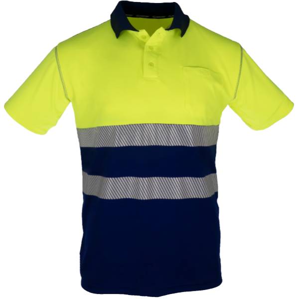 Polo Prima Recon Alta Visibilidad Bicolor Manga Corta