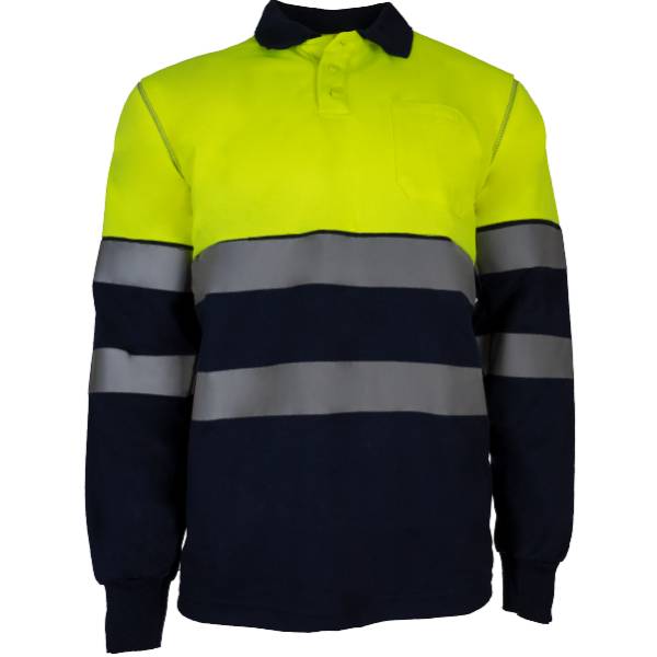 Polo Prima Recon Plus Alta Visibilidad Bicolor Manga Larga