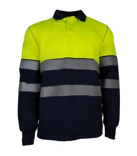 Polo Alta Visibilidad Bicolor Manga Larga. Prima Recon Plus