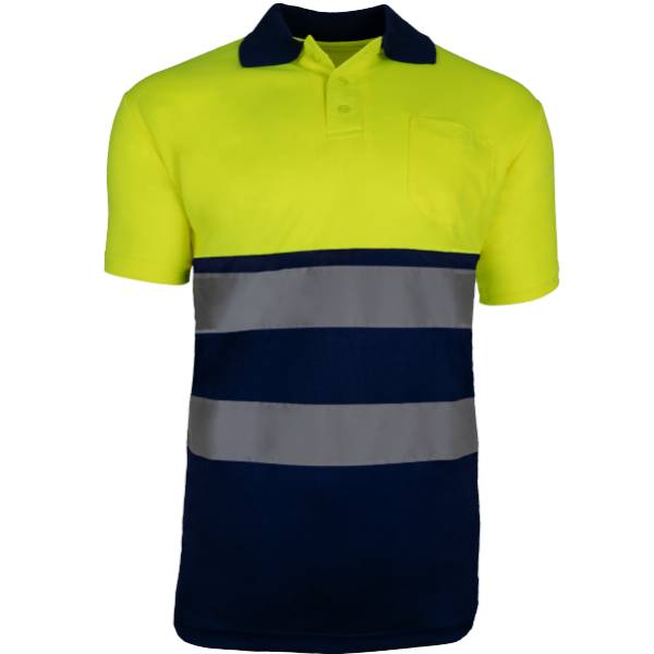 Polo A.V. bicolor manga corta-PR-POLO SUNNY