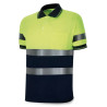 Polo Alta visibilidad amarillo/azul marino poliéster 160 gr MARCA