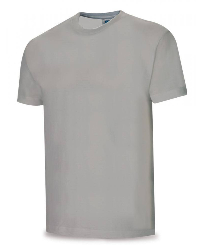 Camiseta gris algodón 145 gr. Manga corta MARCA