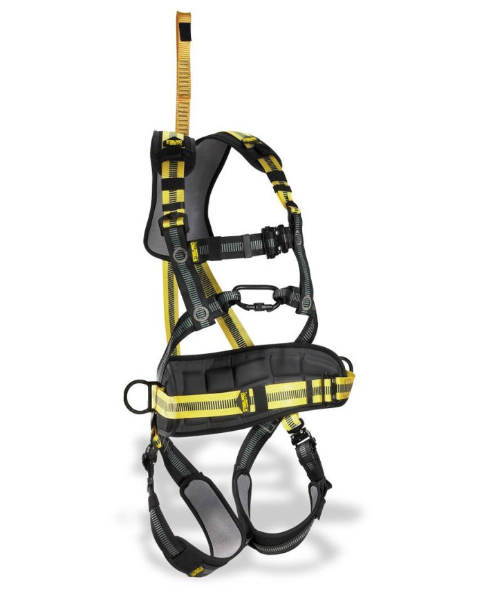Arnés mod. "STEELTEC PRO". Arnés STEELTEC PRO con enganche dorsal y esternal con cinturón de posicionamiento y prolongador...