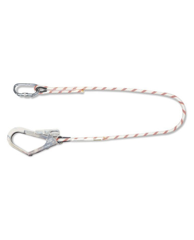Cuerda de 1,5 metros con mosquetones STEELPRO