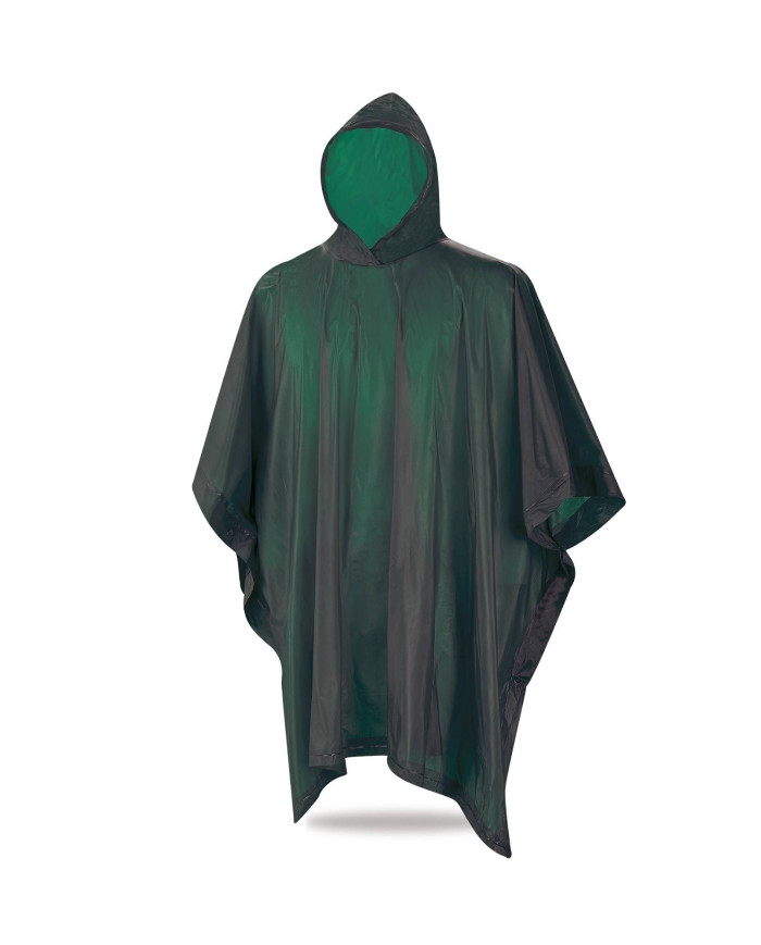 Poncho de agua PVC verde 180 gr METEO
