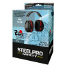 Orejera STEELPRO® serie ZEN Negra para protección auditiva con alta atenuación