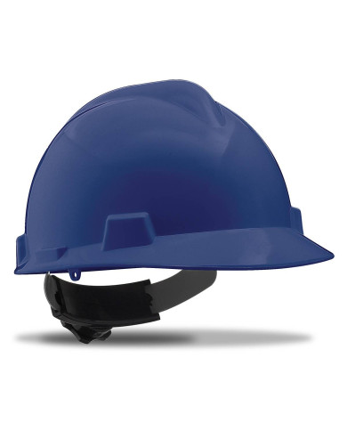 Mod. "ROLLER". Casco de protección cierre ruleta y arnés textil. Color Azul STEELPRO