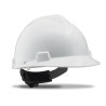 Mod. "ROLLER". Casco de protección cierre ruleta y arnés textil. Color Blanco STEELPRO