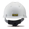 Mod. "ROLLER". Casco de protección cierre ruleta y arnés textil. Color Blanco STEELPRO