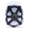 Mod. “THOR”. Casco de protección para la industria ventilado en color blanco, cierre ruleta, arnés textil 6 puntos STEELPRO