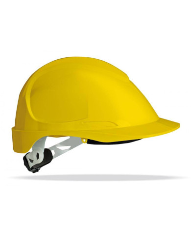 Mod. "THOR". Casco de protección para la industria eléctricamente aislante, cierre ruleta, arnés textil 6 puntos STEELPRO