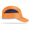 Mod. “BUMPER PRO”. Gorra de protección anti golpes con rejillas de ventilación lateral. Color Naranja Alta Visibilidad con...