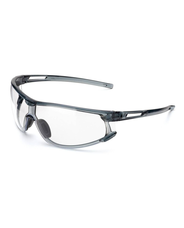 Gafa mod. "TITANIUM". Gafa con estructura color ANTRACITA y ocular incoloro de policarbonato STEELPRO