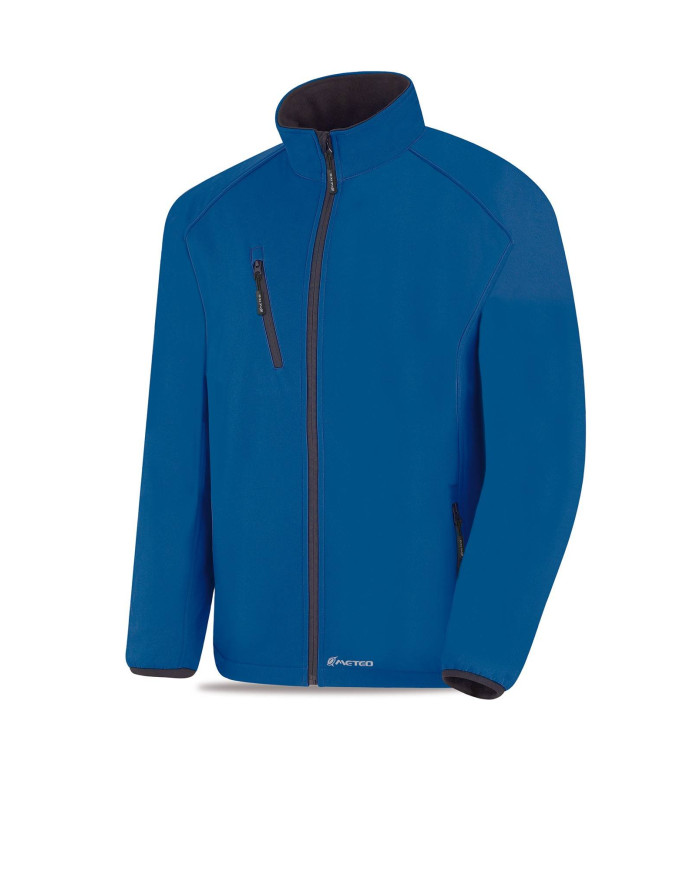 Cazadora Softshell modelo CUARZO. Azulina 320 gr METEO
