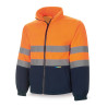 Chaqueta Polar Alta visibilidad naranja/azul marino 280 gr MARCA