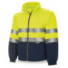 Chaqueta Polar Alta visibilidad amarillo/azul marino 280 gr MARCA