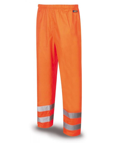 Pantalón/Chubasquero Alta Visibilidad naranja poliéster 140 gr MARCA