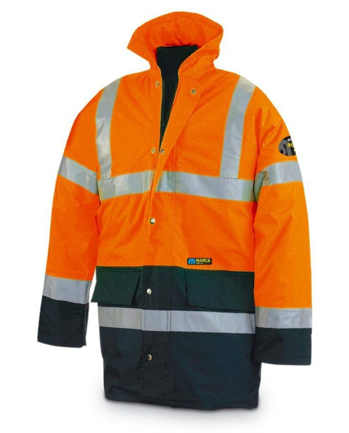 Parka Alta Visibilidad. Naranja /azul marino 320 gr MARCA