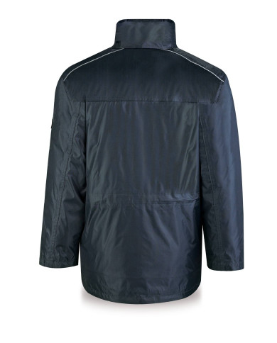 Parka triple uso (chubasquero/husky/chaleco) modelo GALERNA. Azul Marino 440 gr METEO