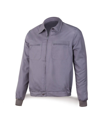 Chaqueta gris poliéster/algodón 200 g MARCA