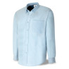 Camisa azul celeste tejido Oxford 100% algodón. Manga larga MARCA