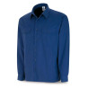 Camisa azulina algodón 125 gr. Manga larga MARCA
