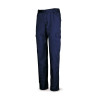 Pantalón azul marino poliéster/algodón 200 g. Multibolsillos MARCA