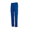 Pantalón azulina poliéster/algodón 200 g. Multibolsillos MARCA