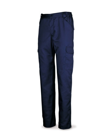 Pantalón azul marino algodón 200 g. Multibolsillos MARCA