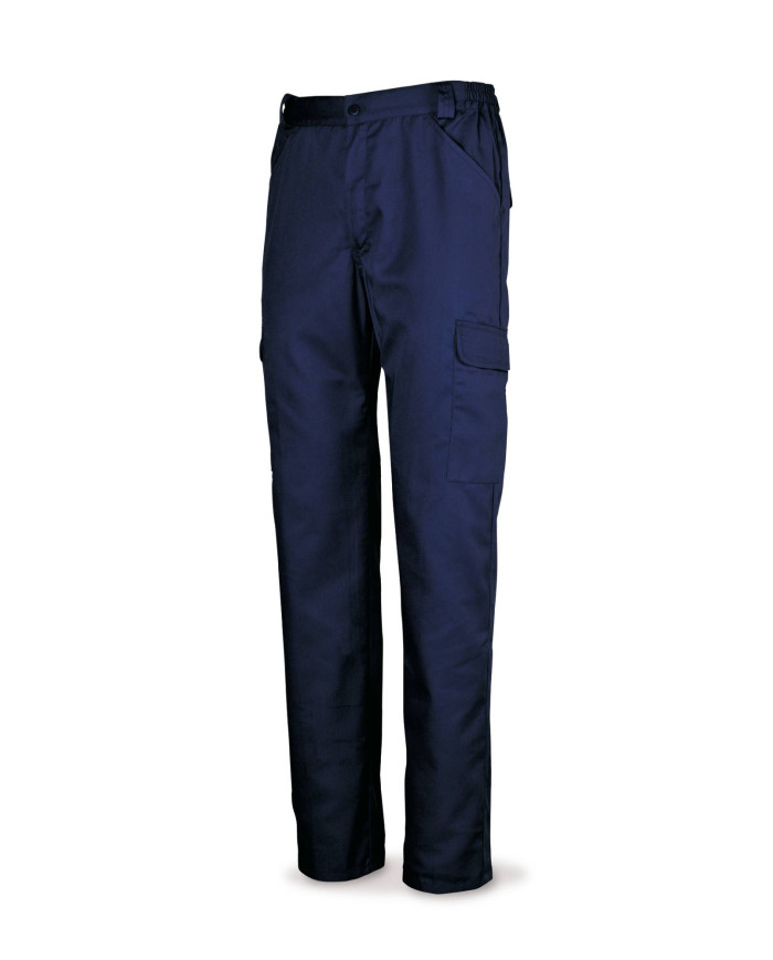 Pantalón azul marino algodón 200 g. Multibolsillos MARCA