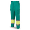 Pantalón bicolor de alta visibilidad poliéster/algodón 200 g MARCA