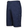 Bermuda azul marino poliéster/algodón de 200 g.Multibolsillo MARCA