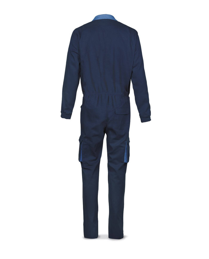 Buzo azul marino algodón de 270 g. Multibolsillos MARCA