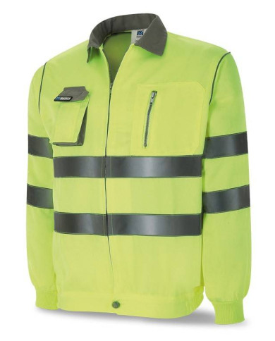 Chaqueta Alta Visibilidad poliéster/algodón 230g MARCA