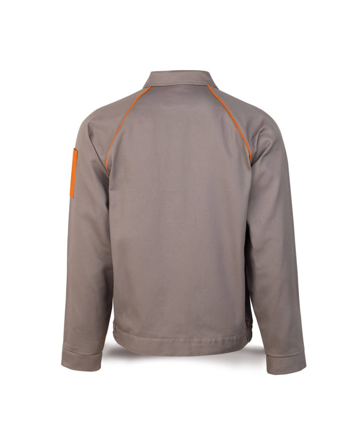 Chaqueta gris en Algodón de 270 g MARCA