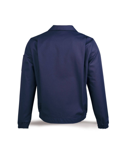 Chaqueta azul marino poliéster/algodón de 245 g MARCA