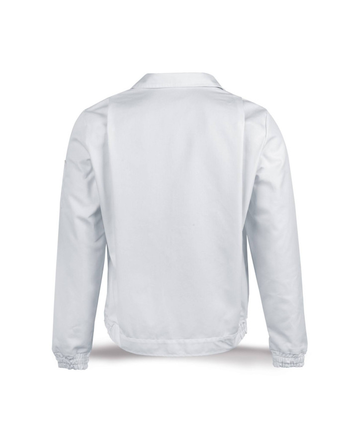 Chaqueta blanca poliéster/algodón de 245 g MARCA