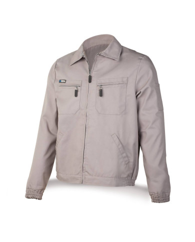 Chaqueta gris poliéster/algodón de 245 g MARCA