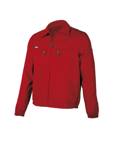 Chaqueta roja poliéster/algodón de 245 g MARCA