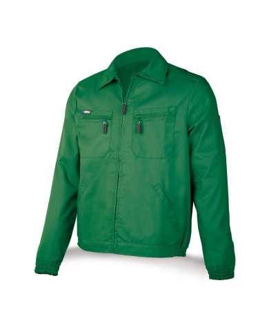 Chaqueta verde poliéster/algodón de 245 g MARCA