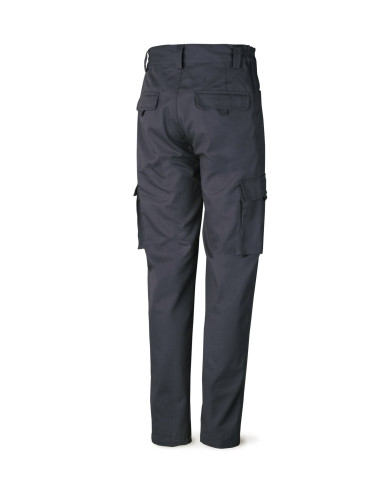 Pantalón azul marino algodón de 245 g. Multibolsillo MARCA