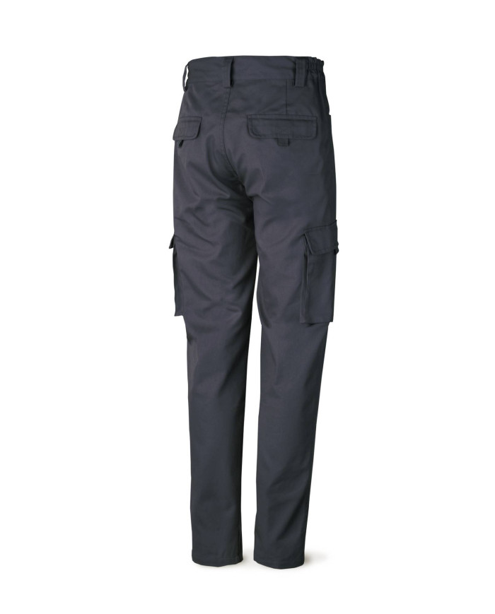 Pantalón azul marino algodón de 245 g. Multibolsillo MARCA