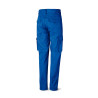 Pantalón azulina algodón de 245 g. Multibolsillo MARCA