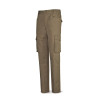 Pantalón beige poliester/algodón de 245 g. Multibolsillo MARCA