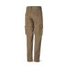 Pantalón beige poliester/algodón de 245 g. Multibolsillo MARCA