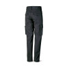 Pantalón negro poliester/algodón de 245 g. Multibolsillo MARCA
