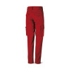 Pantalón rojo poliester/algodón de 245 g. Multibolsillo MARCA