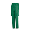 Pantalón verde poliester/algodón de 245 g. Multibolsillo MARCA